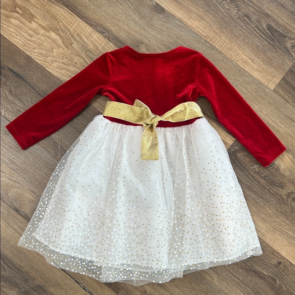 Bonnie Jean toddler/girl Christmas Winter dress. Size 18M
Red gold and silver - Picture 9 of 13